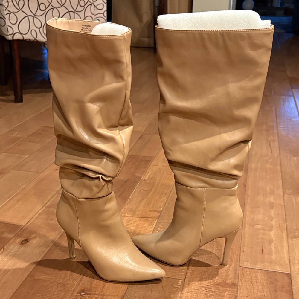 Elegant Tan Heeled Boots
